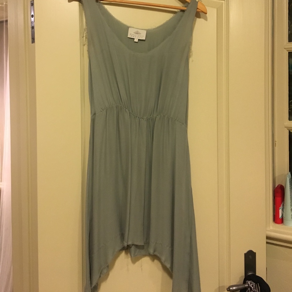 Green Silk Madison Marcus Dress
