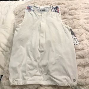 Lija Women's Zip Front Sleeveless Pinnie