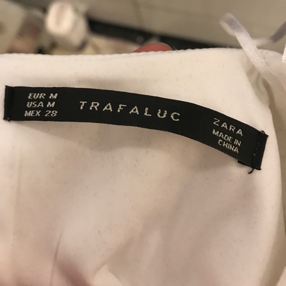 *Sold* Zara cold shoulder white/black dress. NWOT - Picture 5 of 7