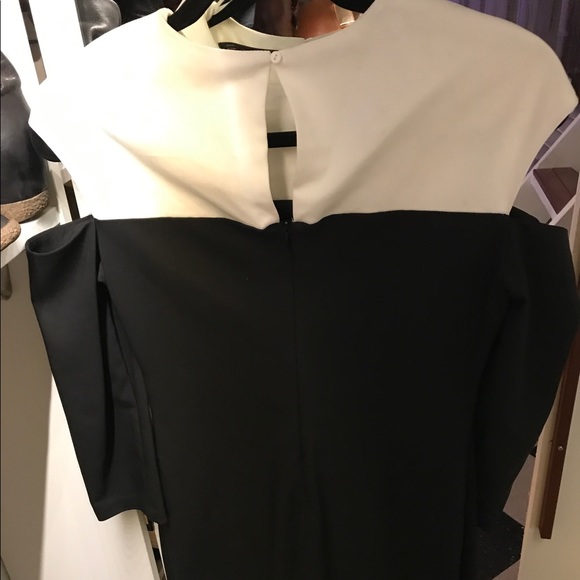 *Sold* Zara cold shoulder white/black dress. NWOT - Picture 7 of 7