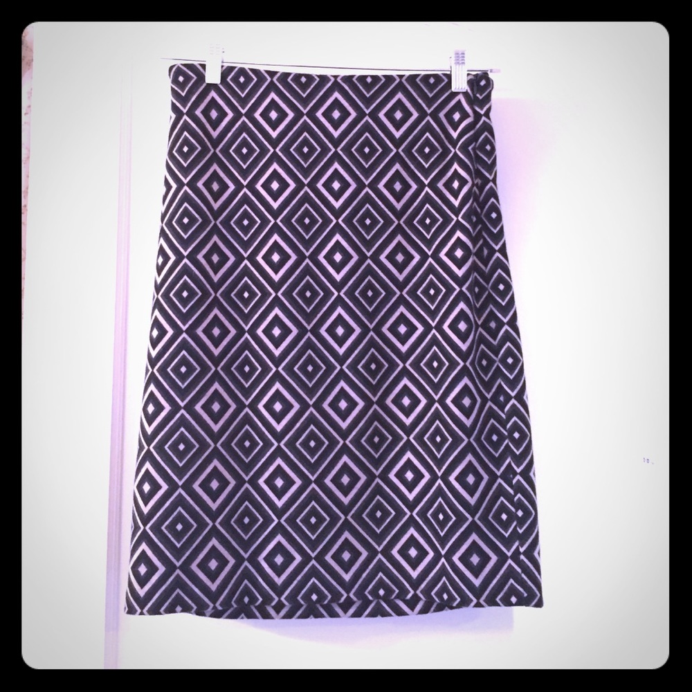 Gray and Pink Grace Pencil Skirt.