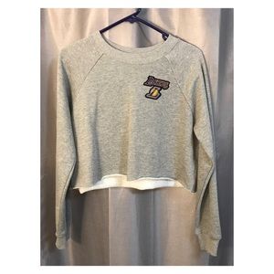 Lakers crop sweater
