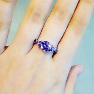 Beautiful 925ss Rings New Amethyst