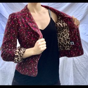 Dolce & Gabbana D&G velvet floral blazer