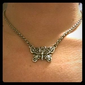 Pre-Owned Brighton Butterfly Necklace