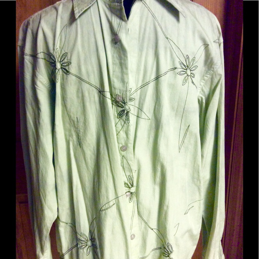 Ron Chereskin long sleeve button up NWT