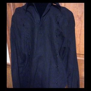 Cubavera long sleeve dress shirt, pull over