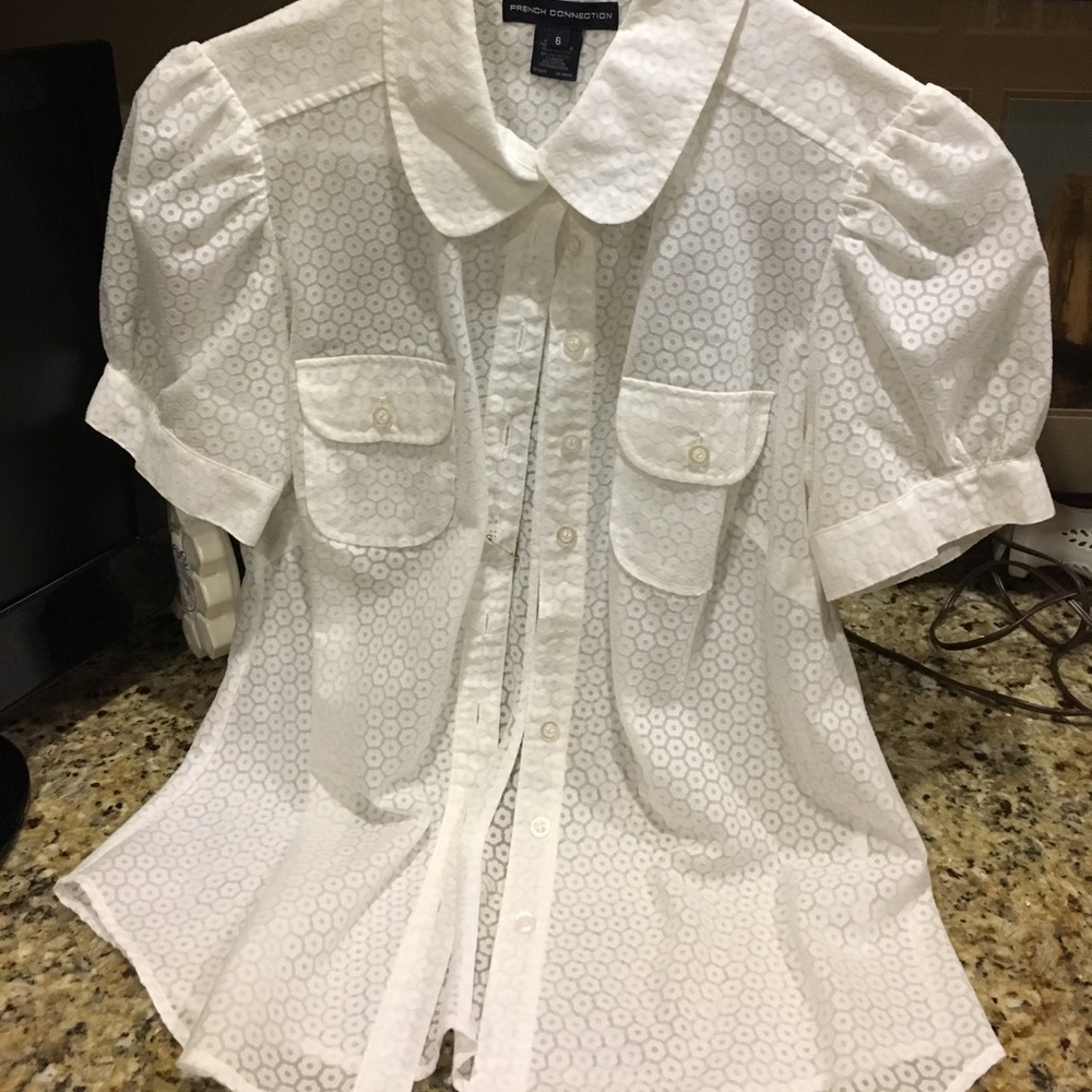 White sheet blouse
