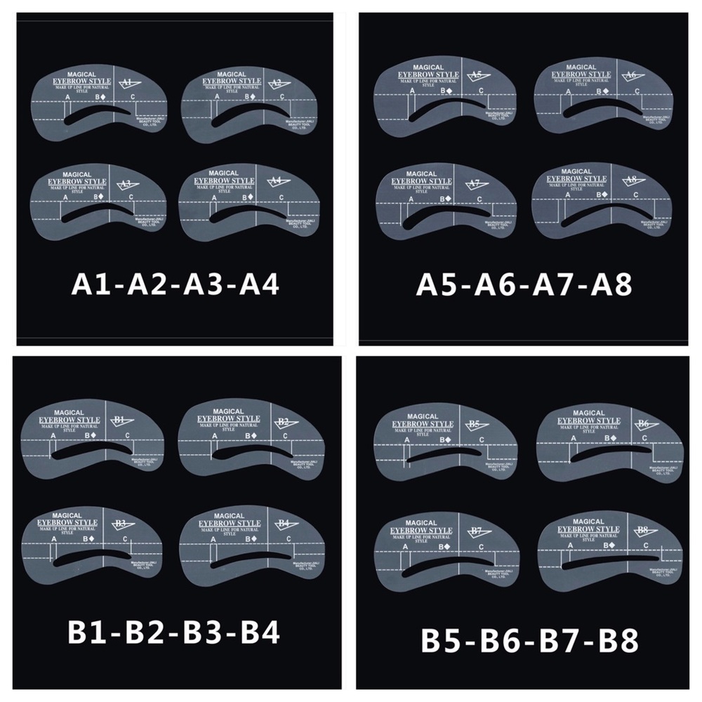 Eyebrow Stencil Template 24/Set - Picture 3 of 3