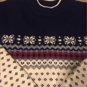 Lands End, snowflake winter sweater