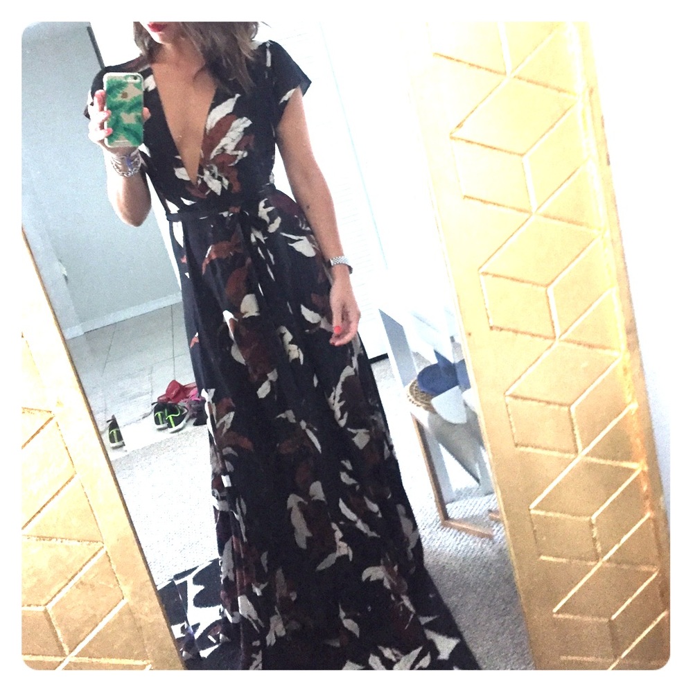 *NOT FOR SALE *  Tularosa deep V maxi dress!
