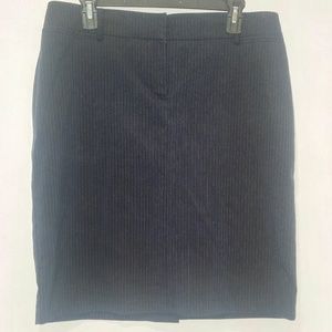 New York And Company Navy Pencil Skirt