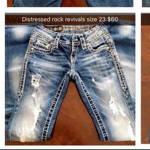 distressed bootcut Rock Revivals