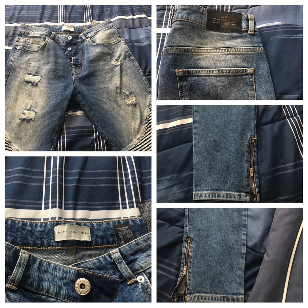 Men's distressed jeans
