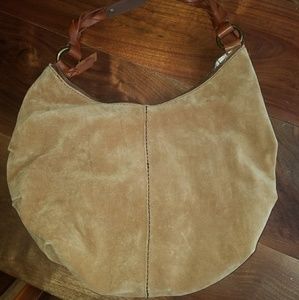 Lucky brand 100% leather over shoulder tote