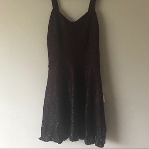 Free people Ombre Foil Dress in Blackberry Combo