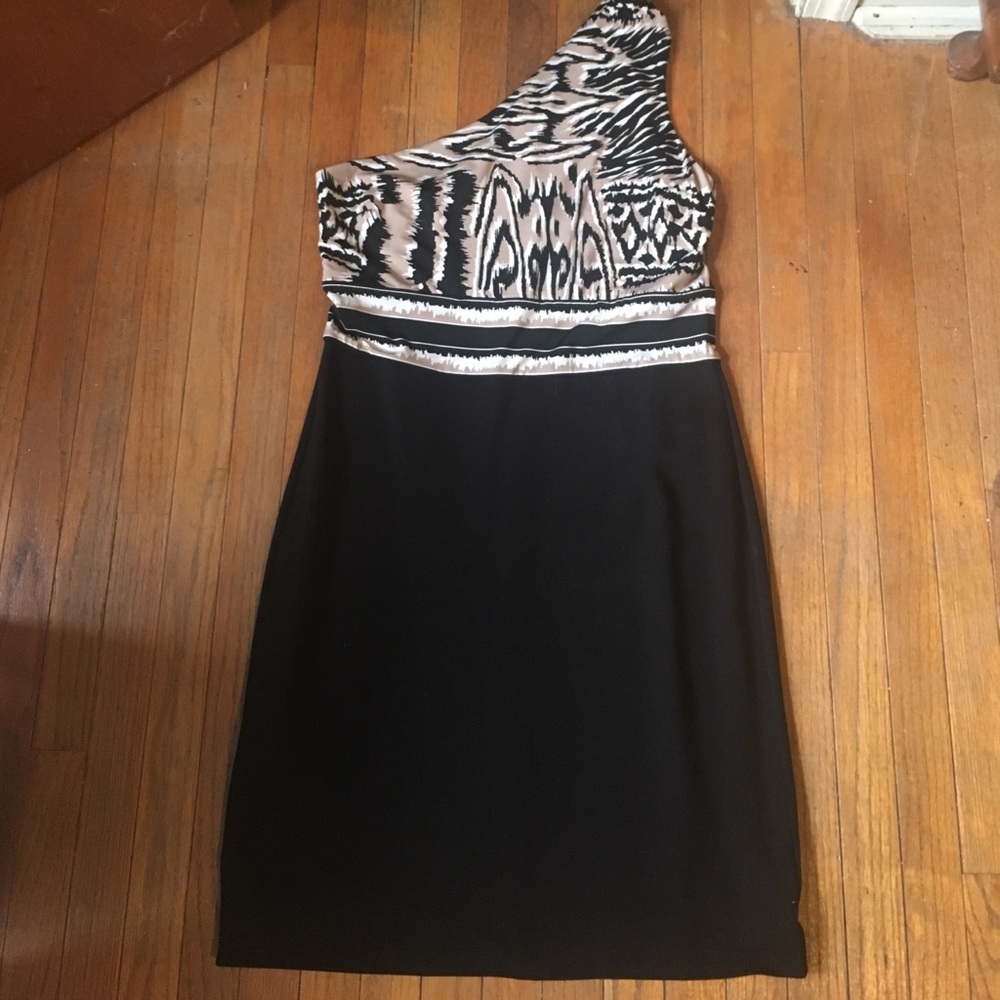 BCBG MaxAzria formal one shoulder