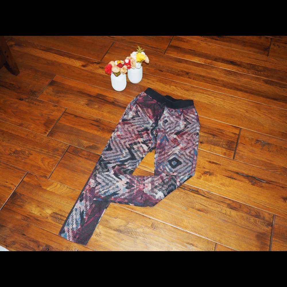 Printed Skinny Leg Sweatpants