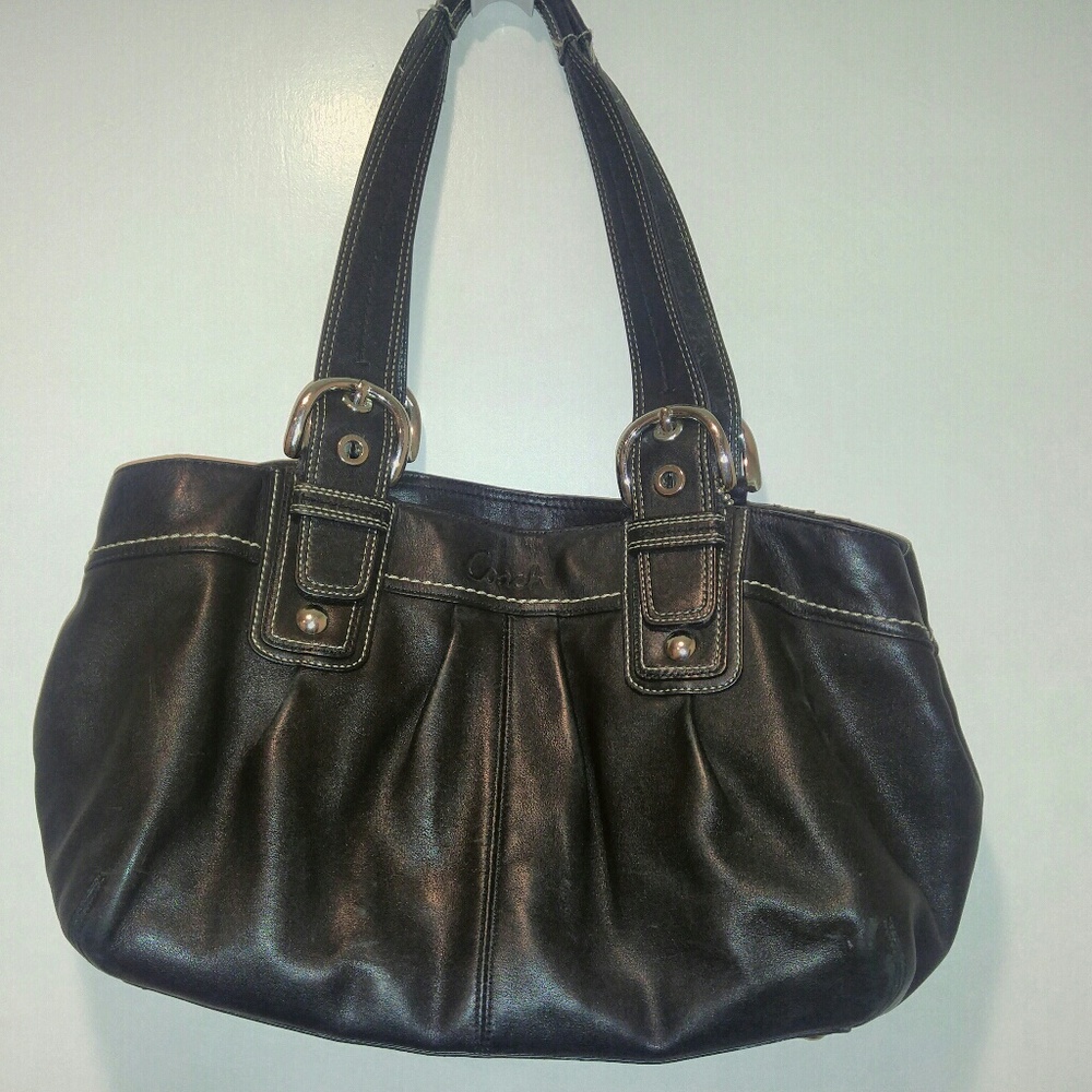 Leather Coach purse