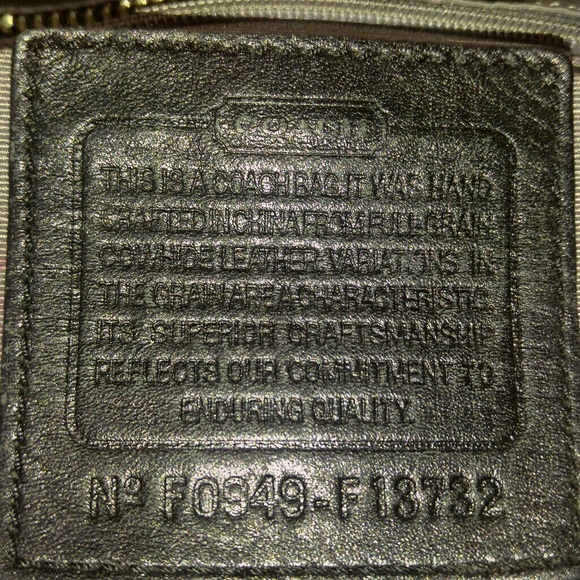 Leather Coach purse - Picture 2 of 3