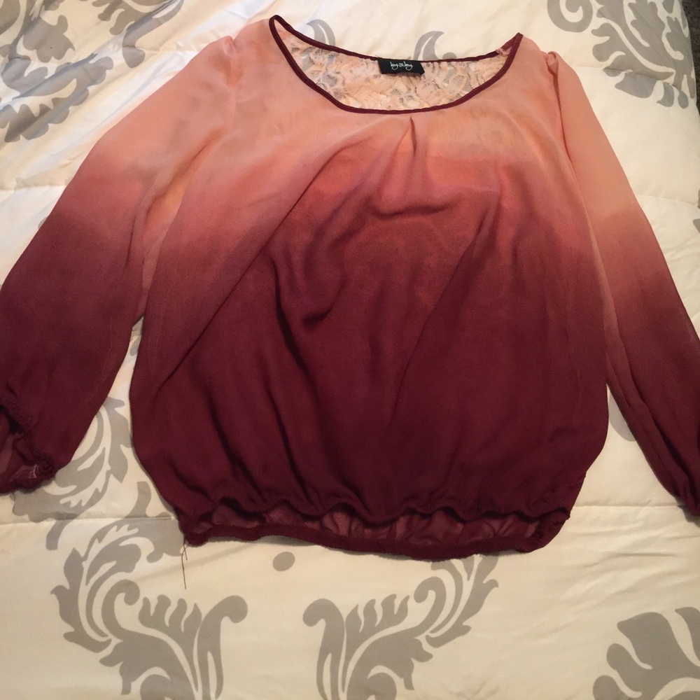 Quarter length ombré shirt!