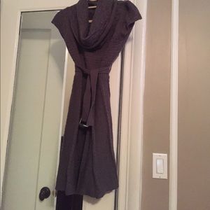 Grey sweater dress