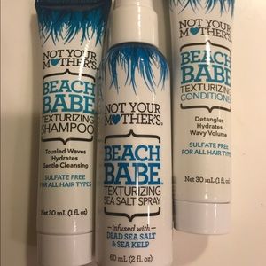 Texturizing shampoo, conditioner and spray
