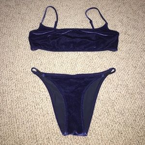 TRIANGL Elisa Bikini Set-Midnight Blue Velvet