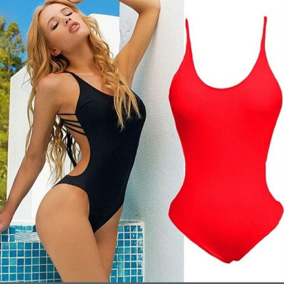 "Sophie" strappy one piece - Picture 3 of 3