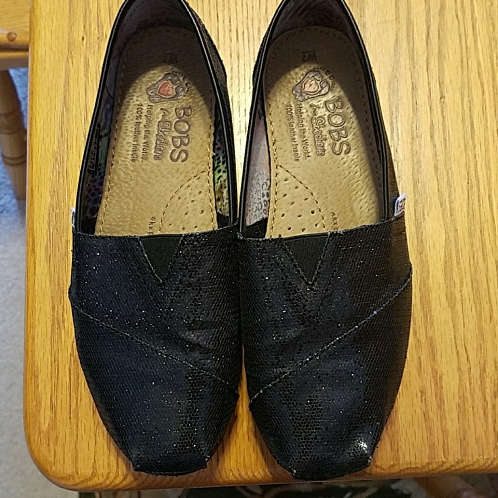 Bob's sparkling slip ons.