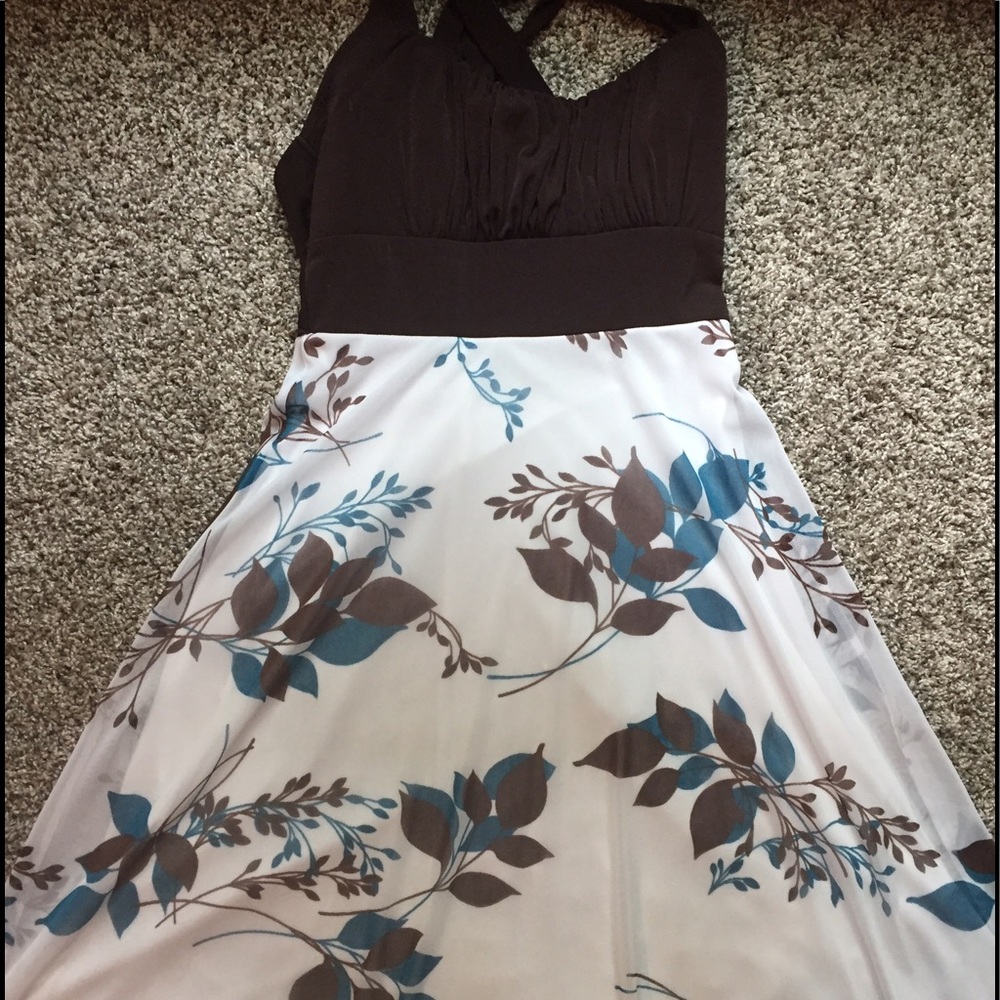 Assymetrical halter dress