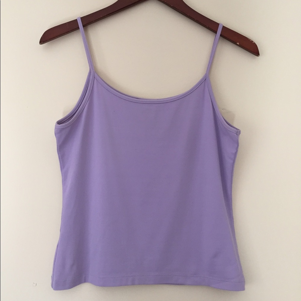 Lavender Nylon Skinny Strap Tank