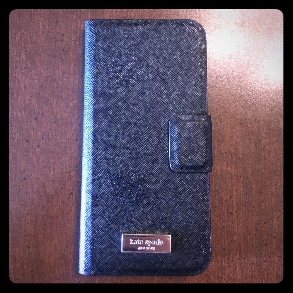 Kate Spade Folio iPhone Case - Black