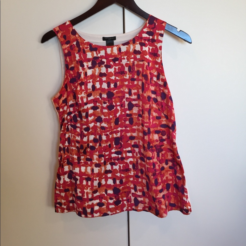 Ann Taylor silky top blouse