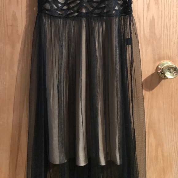Black & Gold Sheer Dress - Picture 2 of 7