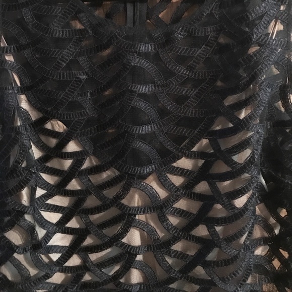 Black & Gold Sheer Dress - Picture 3 of 7