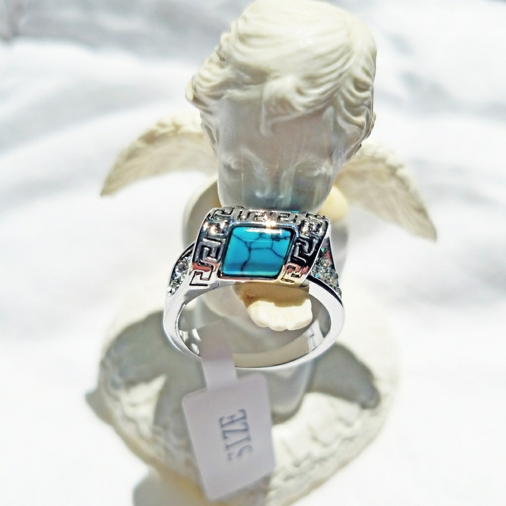 Turquoise ring retro jewelry