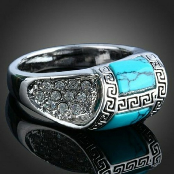 Turquoise ring retro jewelry - Picture 2 of 3