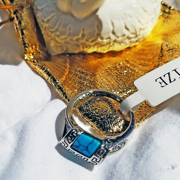 Turquoise ring retro jewelry - Picture 3 of 3