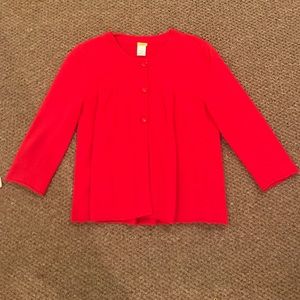 Red J. Crew Sweater