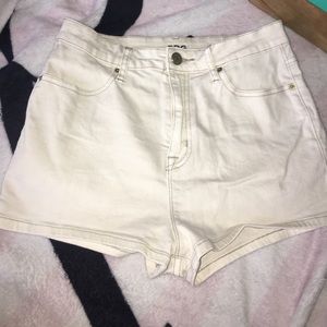 Urban Outfitters High Wasted White Shorts