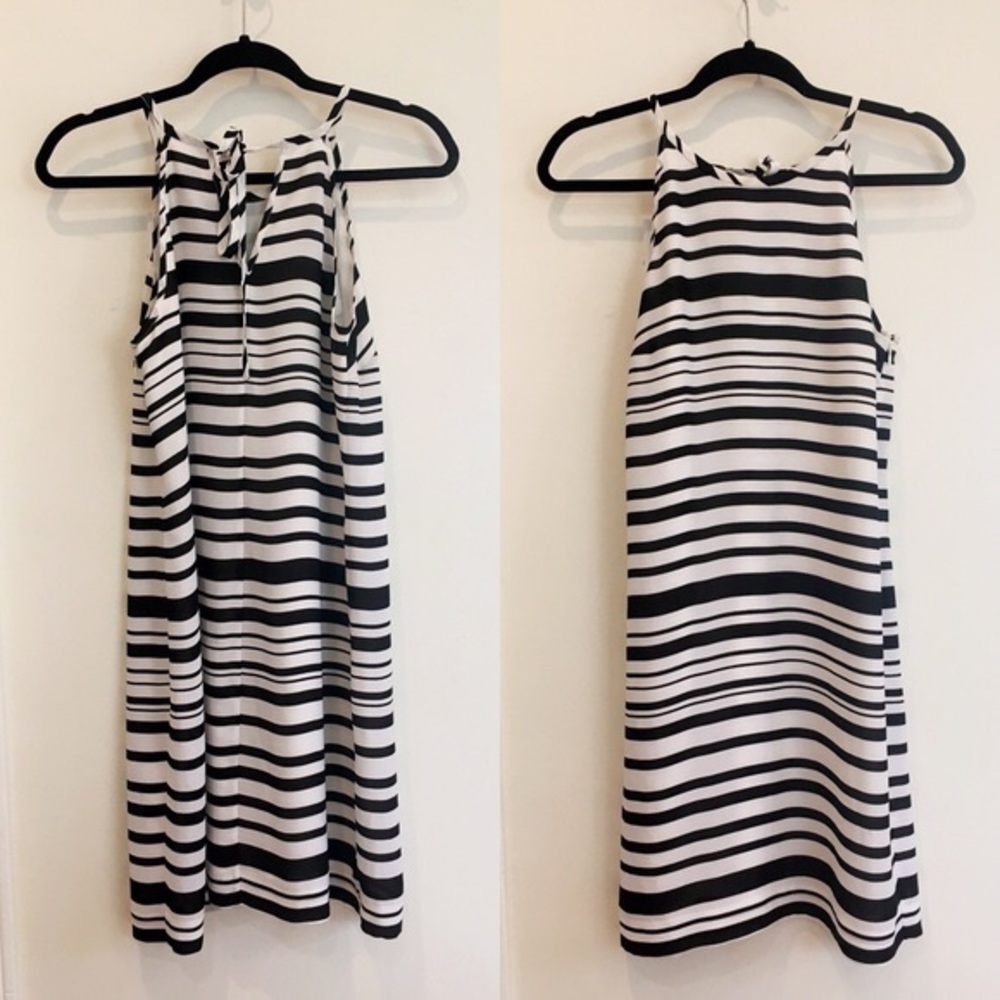 Banana republic striped halter shift dress 2