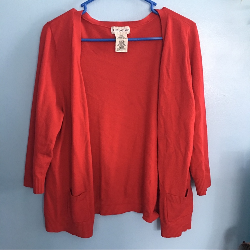 White Stag Red Cardigan