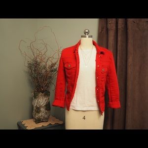 Red Denim Jacket