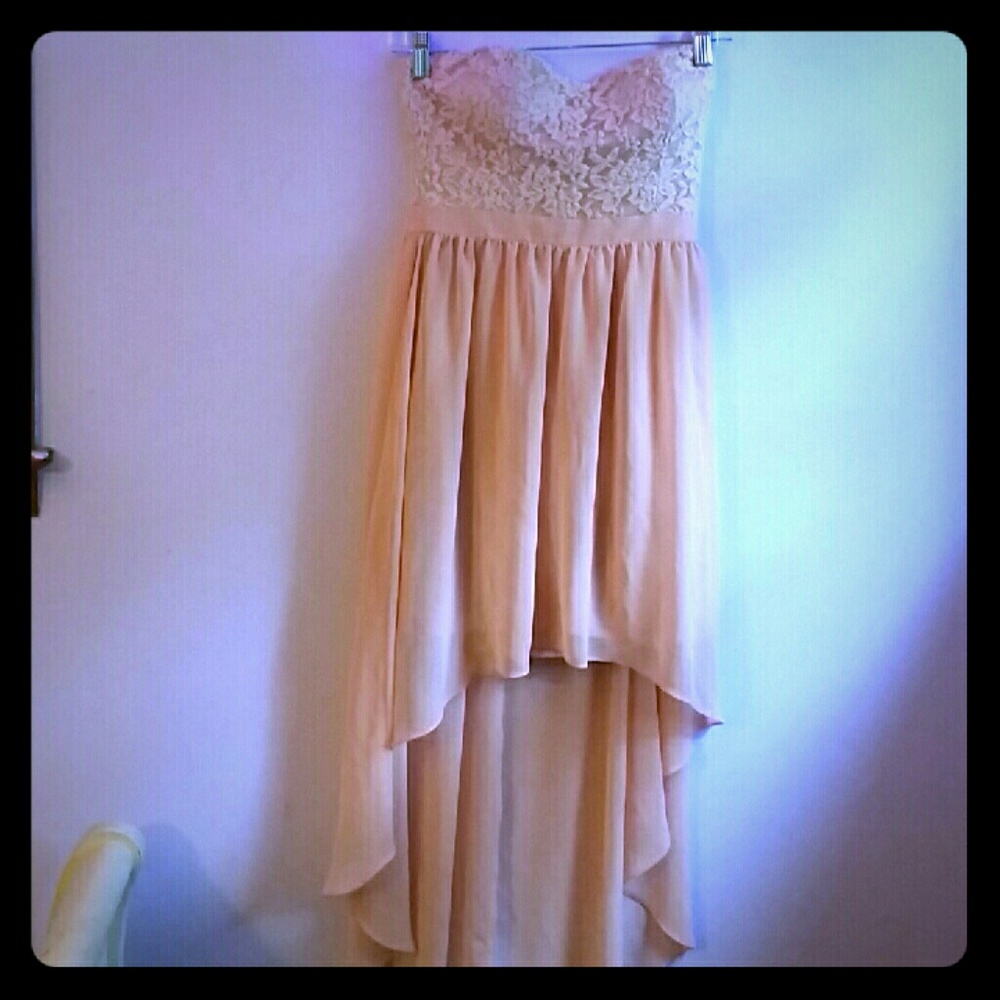 Hi-low pink pastel exclusive Forever 21 dress