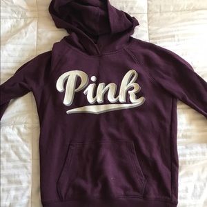 victoria secret PINK maroon pullover hoodie