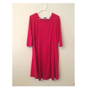 Red Plus Size Skater Dress (F21)