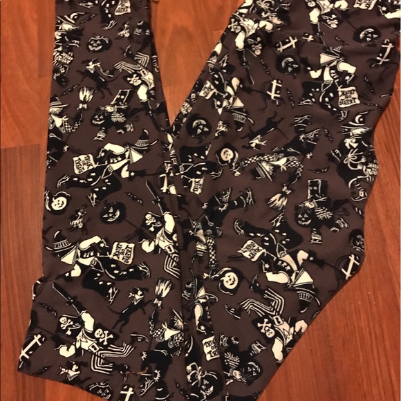 Os Halloween lularoe leggings HTF PRINT! - Picture 1 of 1