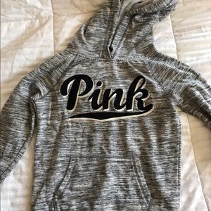 victoria secret PINK marl grey pullover hoodie