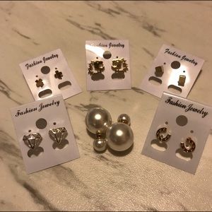SALE: all 5 sets of stud type earrings